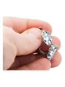 Cubic Zirconia 925 Silver náušnice Classic Vintage VEC021S